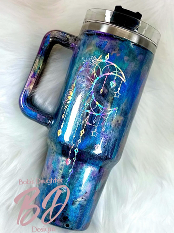 Stunningl 40oz Stanley Dupe Tumbler with Handle